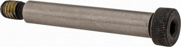 Value Collection - 3/8" Shoulder Diam x 2-1/4" Shoulder Length, 5/16-18 UNC, Hex Socket Shoulder Screw - 4140 Alloy Steel with Nylon Locking Patch, 1/4" Head Height x 9/16" Head Diam - A1 Tooling