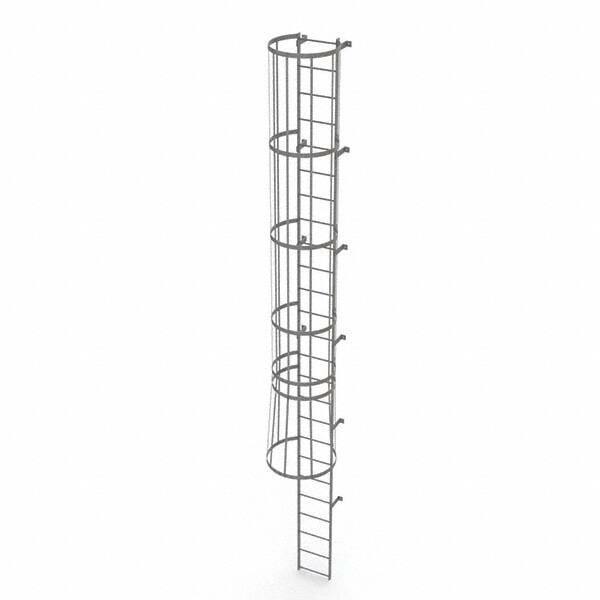 TRI-ARC - Rolling & Wall Mounted Ladders & Platforms Type: Fixed Ladder Style: Safety Cage - A1 Tooling