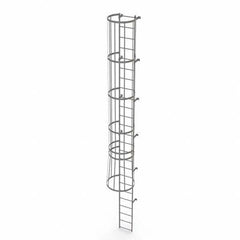 TRI-ARC - Rolling & Wall Mounted Ladders & Platforms Type: Fixed Ladder Style: Safety Cage - A1 Tooling