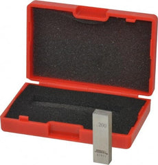 SPI - 0.2" Rectangular Steel Gage Block - Accuracy Grade AS-1, Includes NIST Traceability Certification - A1 Tooling