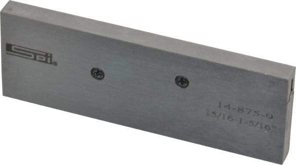 SPI - 15/16 to 1-5/16" Adjustable Parallel - 3-9/16" Long x 9/32" Thick - A1 Tooling