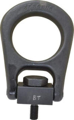 Jergens - 2,500 Lb Load Capacity Forged Center Pull Hoist Ring - 28 Ft/Lb Torque, 1/2 - 13 Thread, Alloy Steel - A1 Tooling