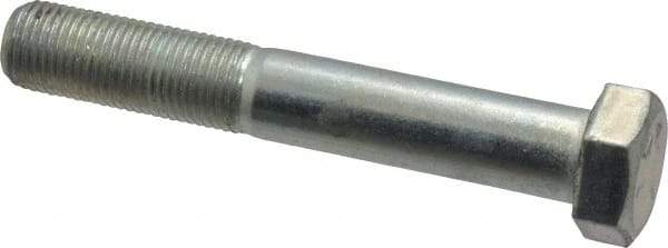 Made in USA - 1/2-20 UNF, 3-1/4" Length Under Head Hex Head Cap Screw - Partially Threaded, Grade 5 Steel, Zinc-Plated Finish, 3/4" Hex - A1 Tooling