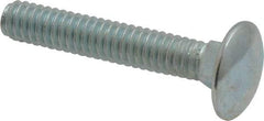 Value Collection - 1/4-20 UNC 1-1/2" Length Under Head, Standard Square Neck, Carriage Bolt - Grade 2 Steel, Zinc-Plated Finish - A1 Tooling