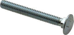 Value Collection - 1/4-20 UNC 2" Length Under Head, Standard Square Neck, Carriage Bolt - Grade 2 Steel, Zinc-Plated Finish - A1 Tooling