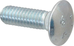 Value Collection - 5/16-18 UNC 1" Length Under Head, Standard Square Neck, Carriage Bolt - Grade 2 Steel, Zinc-Plated Finish - A1 Tooling