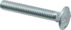 Value Collection - 5/16-18 UNC 2" Length Under Head, Standard Square Neck, Carriage Bolt - Grade 2 Steel, Zinc-Plated Finish - A1 Tooling