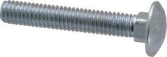 Value Collection - 3/8-16 UNC 2-1/4" Length Under Head, Standard Square Neck, Carriage Bolt - Grade 2 Steel, Zinc-Plated Finish - A1 Tooling