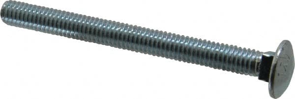 Value Collection - 3/8-16 UNC 4" Length Under Head, Standard Square Neck, Carriage Bolt - Grade 2 Steel, Zinc-Plated Finish - A1 Tooling