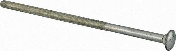 Value Collection - 3/8-16 UNC 9" Length Under Head, Standard Square Neck, Carriage Bolt - Grade 2 Steel, Zinc-Plated Finish - A1 Tooling