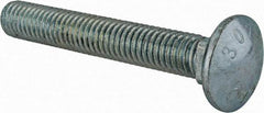 Value Collection - 7/16-14 UNC 3" Length Under Head, Standard Square Neck, Carriage Bolt - Grade 2 Steel, Zinc-Plated Finish - A1 Tooling