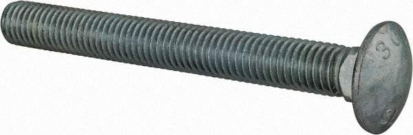 Value Collection - 1/2-13 UNC 4-1/2" Length Under Head, Standard Square Neck, Carriage Bolt - Grade 2 Steel, Zinc-Plated Finish - A1 Tooling