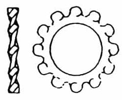 Value Collection - M22 Screw, 23mm ID, Stainless Steel Internal Tooth Lock Washer - 36mm OD, Uncoated, Grade 316 & Austenitic A4 - A1 Tooling