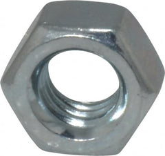 Value Collection - 5/16-18 UNC Steel Right Hand Hex Nut - 1/2" Across Flats, 0.2656" High, Zinc-Plated Finish - A1 Tooling