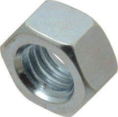 Value Collection - 7/16-14 UNC Steel Right Hand Hex Nut - 11/16" Across Flats, 3/8" High, Zinc-Plated Finish - A1 Tooling