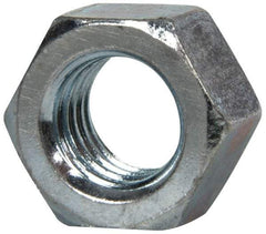 Value Collection - 1/2-13 UNC Steel Right Hand Hex Nut - 3/4" Across Flats, 7/16" High, Zinc-Plated Finish - A1 Tooling