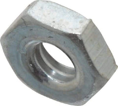 Value Collection - #3-48 UNC Steel Right Hand Machine Screw Hex Nut - 3/16" Across Flats, 1/16" High, Zinc Clear Finish - A1 Tooling