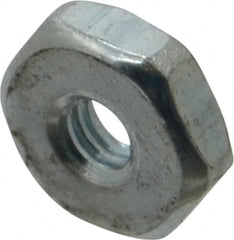 Value Collection - #5-40 UNC Steel Right Hand Machine Screw Hex Nut - 5/16" Across Flats, 7/64" High, Zinc Clear Finish - A1 Tooling