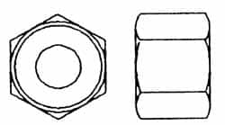 Value Collection - 1-3/4 - 5 UNC Steel Right Hand Heavy Hex Nut - 2-3/4" Across Flats, 1-23/32" High, Hot Dipped Galvanized Finish - A1 Tooling