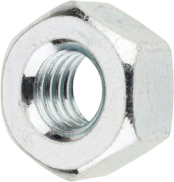 Value Collection - 3/8-16 UNC Steel Right Hand Heavy Hex Nut - 11/16" Across Flats, 0.3594" High, Zinc-Plated Finish - A1 Tooling