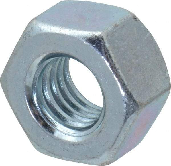 Value Collection - 7/16-14 UNC Steel Right Hand Heavy Hex Nut - 3/4" Across Flats, 0.4219" High, Zinc-Plated Finish - A1 Tooling