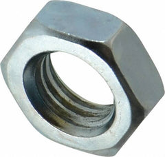 Value Collection - 9/16-12 UNC Steel Right Hand Hex Jam Nut - 7/16" Across Flats, 5/16" High, Zinc-Plated Finish - A1 Tooling