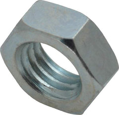 Value Collection - 5/8-11 UNC Steel Right Hand Hex Jam Nut - 15/16" Across Flats, 3/8" High, Zinc-Plated Finish - A1 Tooling