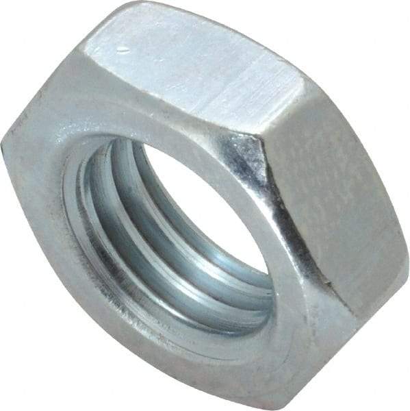 Value Collection - 3/4-10 UNC Steel Right Hand Hex Jam Nut - 1-1/8" Across Flats, 0.4219" High, Zinc-Plated Finish - A1 Tooling