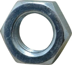 Value Collection - 1-8 UNC Steel Right Hand Hex Jam Nut - 1-1/2" Across Flats, 0.5469" High, Zinc-Plated Finish - A1 Tooling