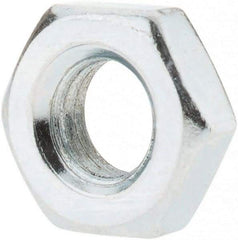 Value Collection - 1/4-28 UNF Steel Right Hand Hex Jam Nut - 7/16" Across Flats, 0.1563" High, Zinc-Plated Finish - A1 Tooling