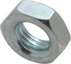 Value Collection - 5/16-24 UNF Steel Right Hand Hex Jam Nut - 1/2" Across Flats, 3/16" High, Zinc-Plated Finish - A1 Tooling