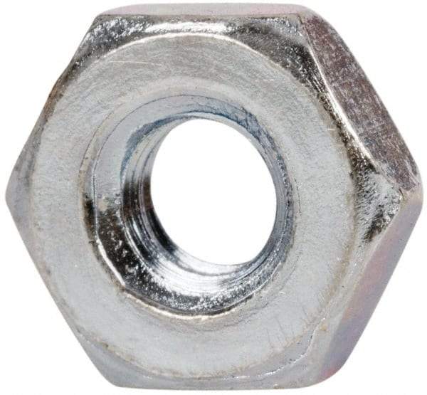 Value Collection - 7/16-20 UNF Steel Right Hand Hex Jam Nut - 11/16" Across Flats, 1/4" High, Zinc-Plated Finish - A1 Tooling