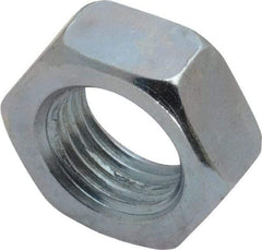 Value Collection - 1/2-20 UNF Steel Right Hand Hex Jam Nut - 3/4" Across Flats, 5/16" High, Zinc-Plated Finish - A1 Tooling