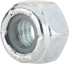 Value Collection - 5/16-18 UNC Grade 2 Hex Lock Nut with Nylon Insert - 1/2" Width Across Flats, 23/64" High, Zinc-Plated Finish - A1 Tooling