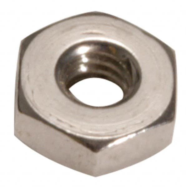 Made in USA - #2-56 UN Steel Right Hand Machine Screw Hex Nut - 3/16" Across Flats, 0.066" High, Cadmium-Plated Finish - A1 Tooling