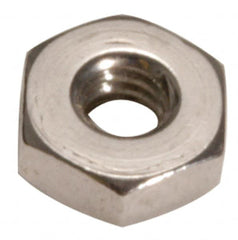 Made in USA - #4-40 UN Steel Right Hand Machine Screw Hex Nut - 1/4" Across Flats, 0.098" High, Cadmium-Plated Finish - A1 Tooling