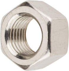 Value Collection - 3/8-24 UNF Stainless Steel Right Hand Hex Nut - 9/16" Across Flats, 21/64" High, Uncoated - A1 Tooling