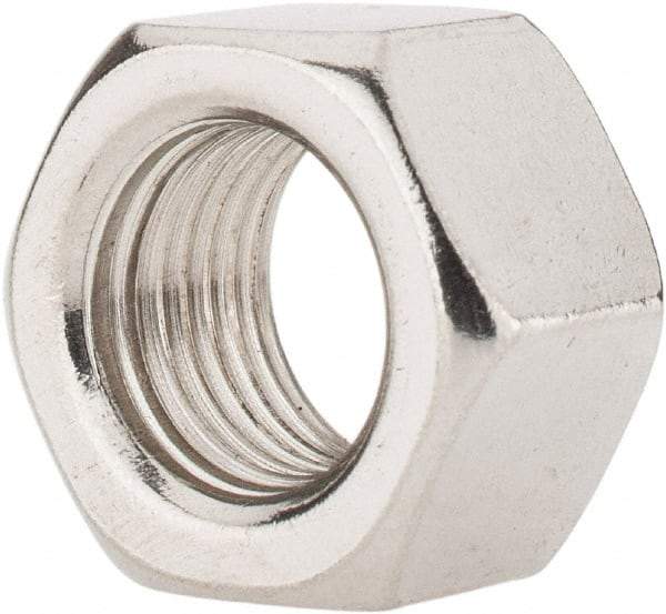 Value Collection - 1/2-20 UNF Stainless Steel Right Hand Hex Nut - 3/4" Across Flats, 7/16" High, Uncoated - A1 Tooling