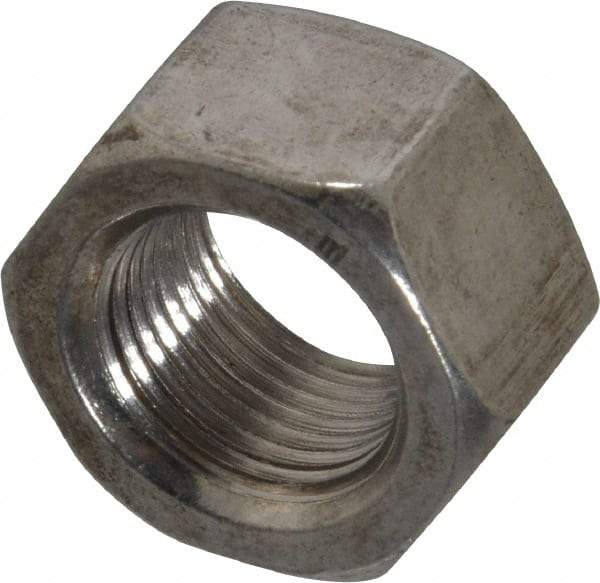 Value Collection - 3/4-16 UNF Stainless Steel Right Hand Hex Nut - 1-1/8" Across Flats, 41/64" High, Uncoated - A1 Tooling