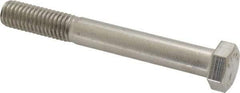 Value Collection - 1/2-13 UNC, 4" Length Under Head Hex Head Cap Screw - Grade 18-8 Stainless Steel, 3/4" Hex - A1 Tooling