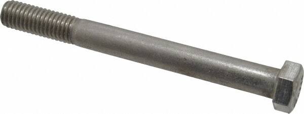 Value Collection - 1/2-13 UNC, 5" Length Under Head Hex Head Cap Screw - Grade 18-8 Stainless Steel, 3/4" Hex - A1 Tooling