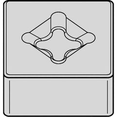 Kennametal - SNGX454 T0820 Grade KYK10 Ceramic Turning Insert - 90° Square, 1/2" Inscr Circle, 5/16" Thick, 1/16" Corner Radius - A1 Tooling