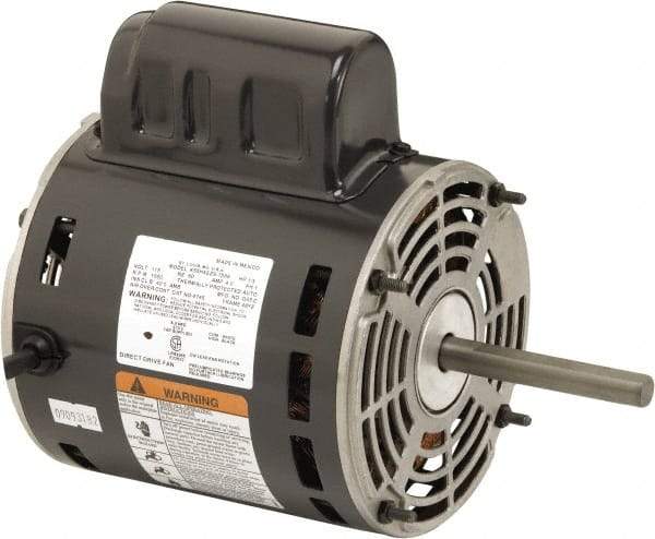 US Motors - 1/3 hp, ODP Enclosure, Auto Thermal Protection, 1,650 RPM, 115 Volt, 60 Hz, Industrial Electric AC/DC Motor - Size 48 Frame, Stud Mount, 1 Speed, Ball Bearings, 4.0 Full Load Amps, B Class Insulation, CW Lead End - A1 Tooling