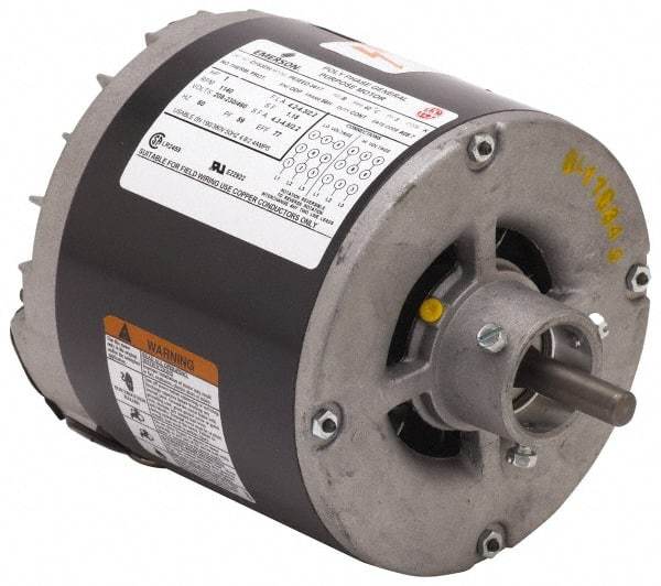 US Motors - 1/3 hp, TEFC Enclosure, Auto Thermal Protection, 1,725 RPM, 115 Volt, 60 Hz, Industrial Electric AC/DC Motor - Size 56 Frame, Hub Mount, 1 Speed, Ball Bearings, 6.8 Full Load Amps, B Class Insulation, CCW Drive End - A1 Tooling