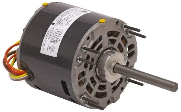 US Motors - 1/5 hp, ODP Enclosure, Auto Thermal Protection, 1,075 RPM, 208-230 Volt, 60 Hz, Industrial Electric AC/DC Motor - Size 42 Frame, Hub/Stud Mount, 3 Speed, SAB Bearings, 1.6 Full Load Amps, B Class Insulation, CCW Lead End Rev - A1 Tooling