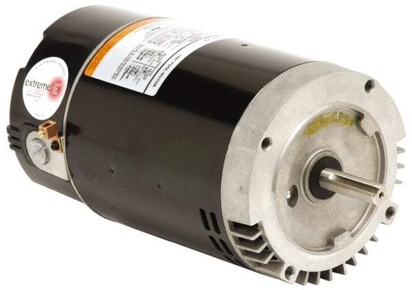 US Motors - 1/2 hp, ODP Enclosure, Auto Thermal Protection, 3,450 RPM, 115/230 Volt, 60 Hz, Industrial Electric AC/DC Motor - C-Face Mount, 1 Speed, Ball Bearings, B Class Insulation, CW Lead End - A1 Tooling