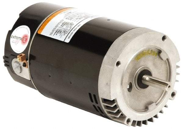 US Motors - 1.5 hp, ODP Enclosure, Auto Thermal Protection, 3,450 RPM, 115/230 Volt, 60 Hz, Industrial Electric AC/DC Motor - C-Face Mount, 1 Speed, Ball Bearings, B Class Insulation, CW Lead End - A1 Tooling