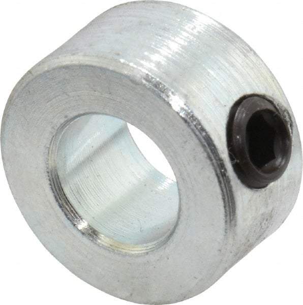 Climax Metal Products - 3/8" Bore, Steel, Set Screw Shaft Collar - 3/4" Outside Diam, 3/8" Wide - A1 Tooling