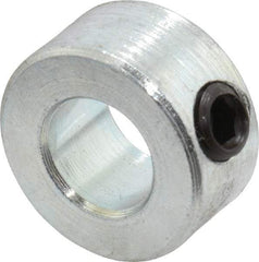 Climax Metal Products - 3/8" Bore, Steel, Set Screw Shaft Collar - 3/4" Outside Diam, 3/8" Wide - A1 Tooling