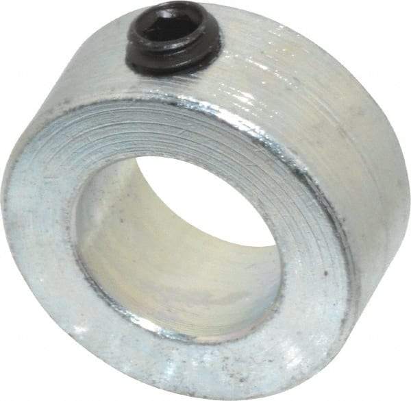 Climax Metal Products - 9/16" Bore, Steel, Set Screw Shaft Collar - 1" Outside Diam, 7/16" Wide - A1 Tooling